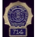 NYPD DETECTIVE 714 BADGE NEW YORK CITY POLICE DEPARTMENT MINI PIN